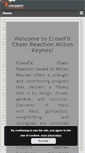Mobile Screenshot of crossfitchainreaction.com
