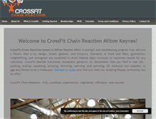 Tablet Screenshot of crossfitchainreaction.com